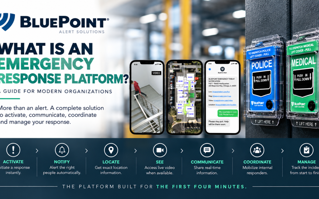 Emergency response platform for activating, notifying, locating, communicating, coordinating, and managing incidents during the first four minutes